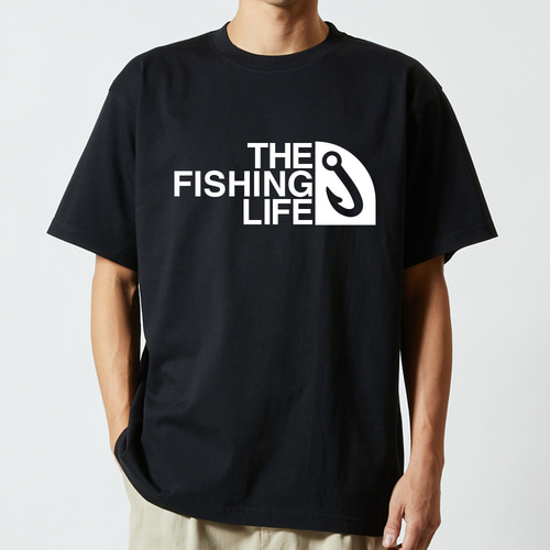 THE FISHING LIFE フィッシング パロディ 釣りTシャツ ロンT 半袖 長袖