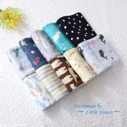 FUWARA☆カラフルくまさん☆12重ハーフハンカチ FUWARA☆カラフルくまさん☆12重ハーフハンカチ