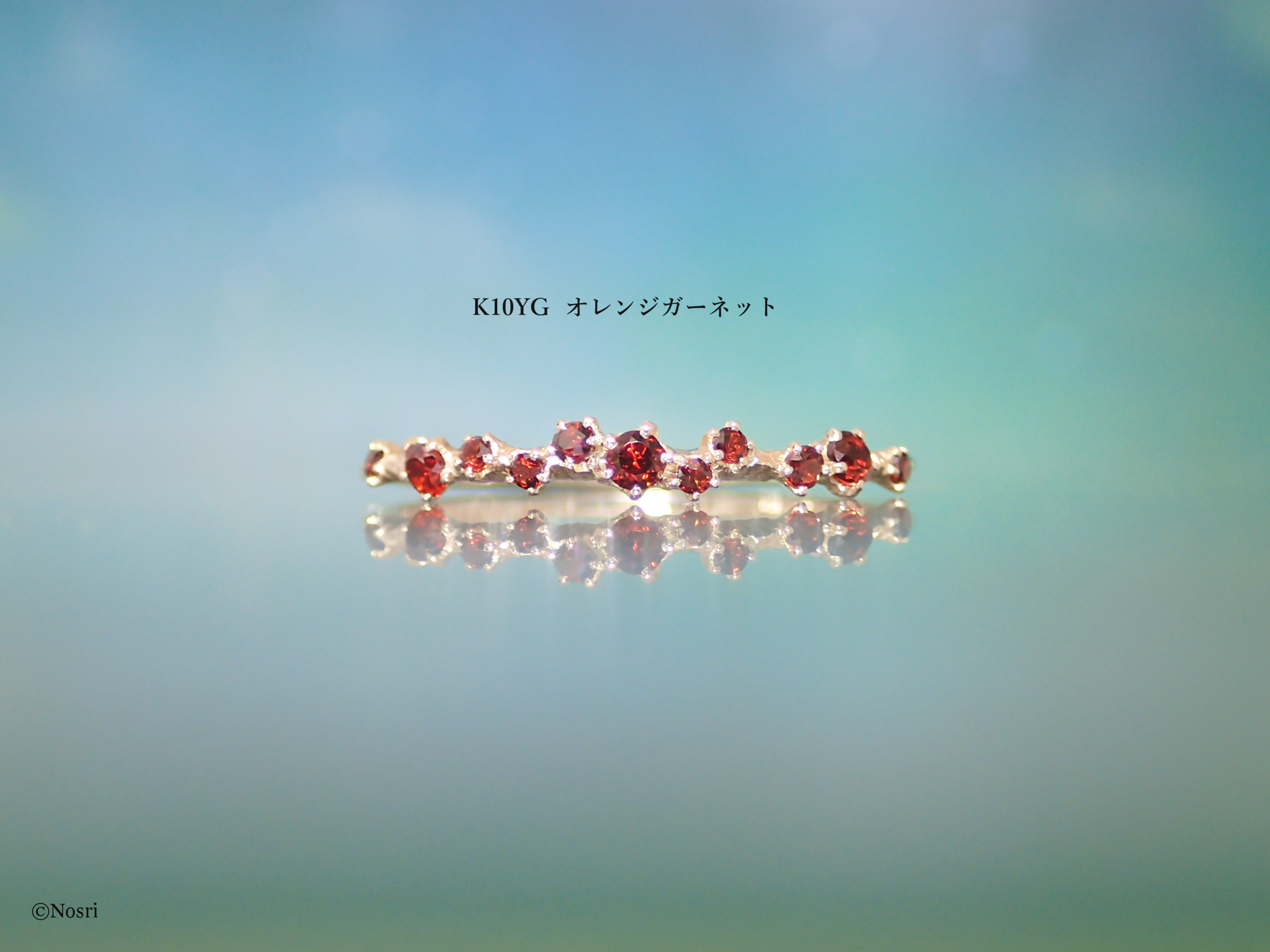 星屑の指輪 オレンジガーネット（エトワール リング）creema限定