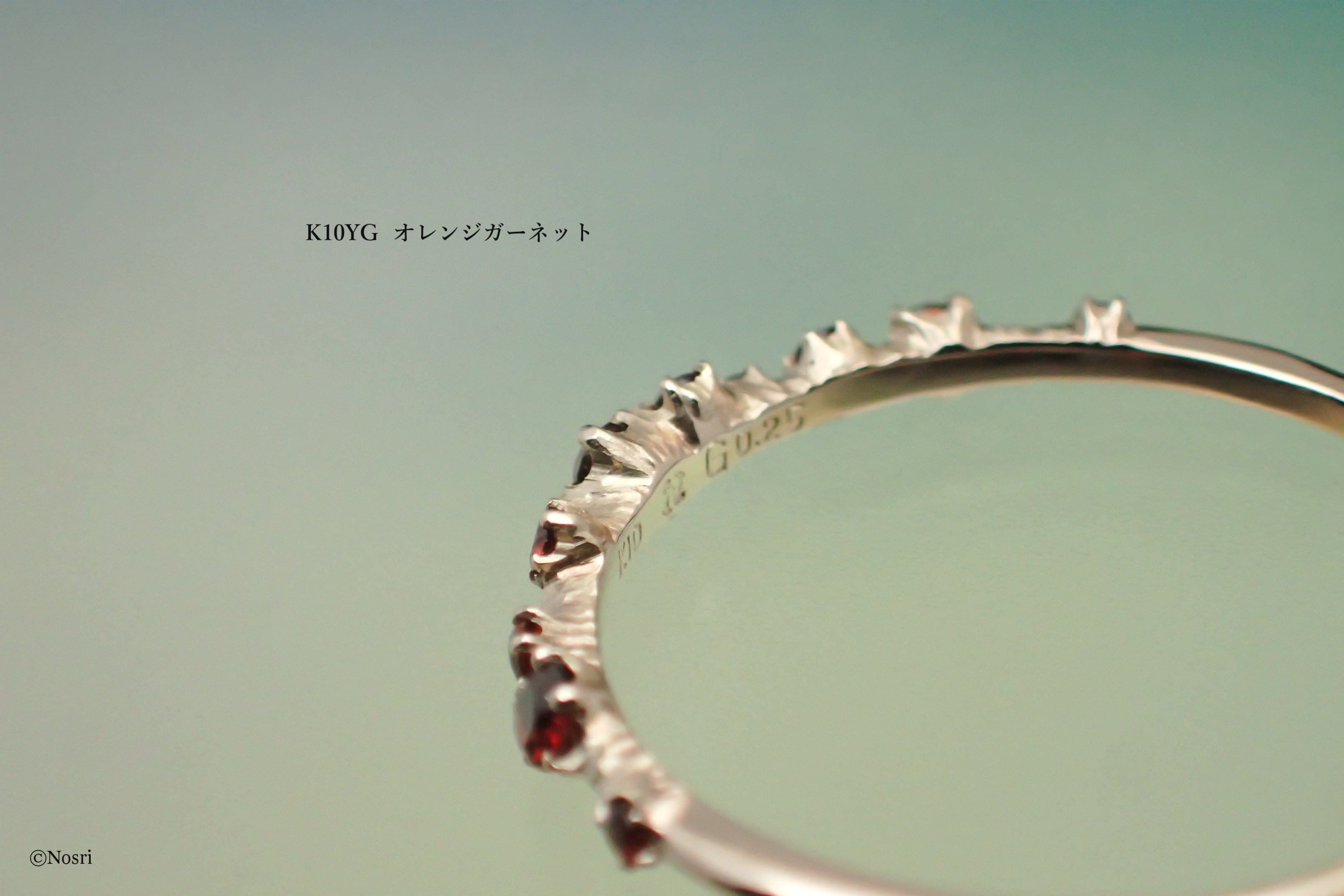 星屑の指輪 オレンジガーネット（エトワール リング）creema限定