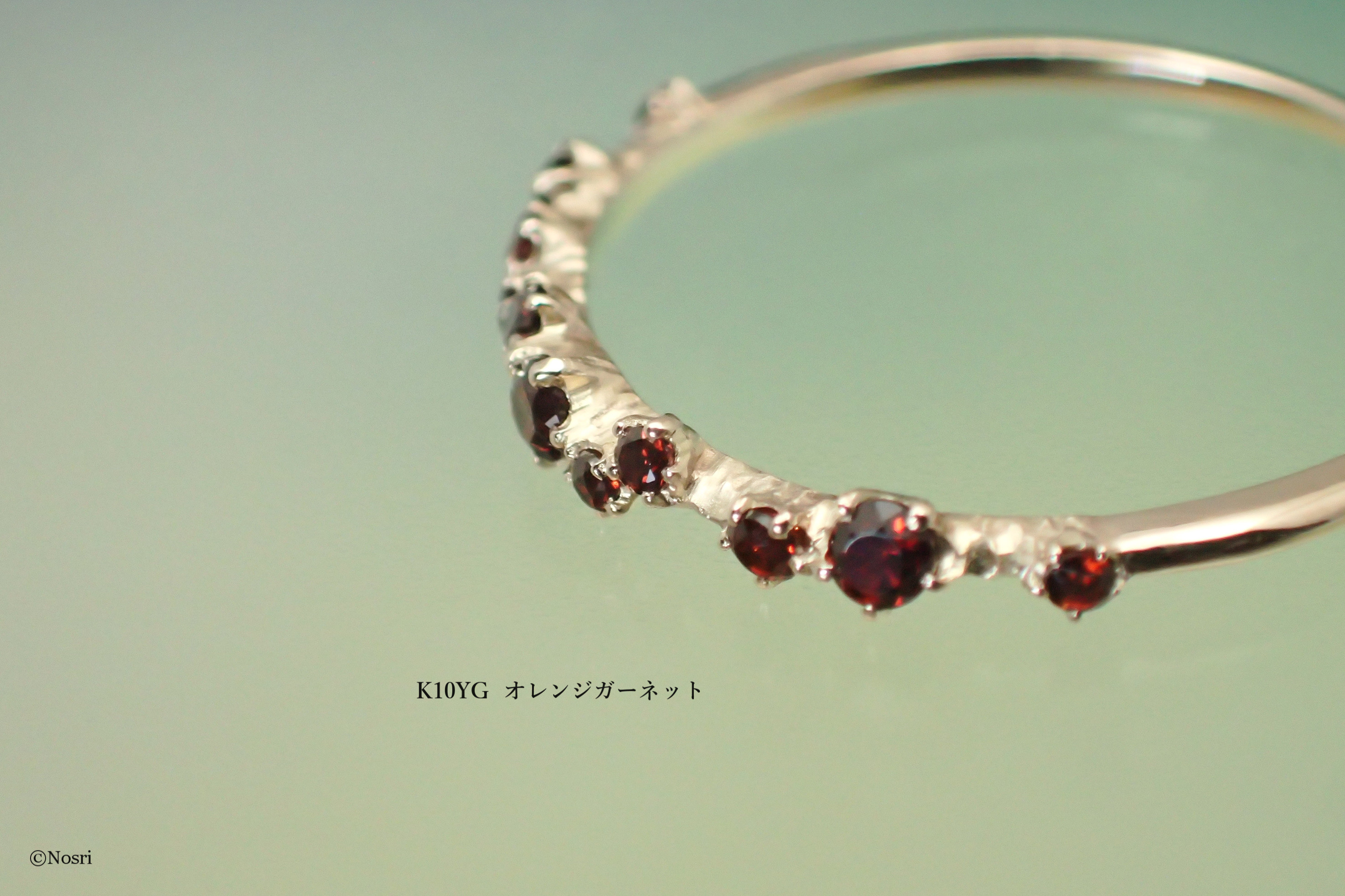 星屑の指輪 オレンジガーネット（エトワール リング）creema限定