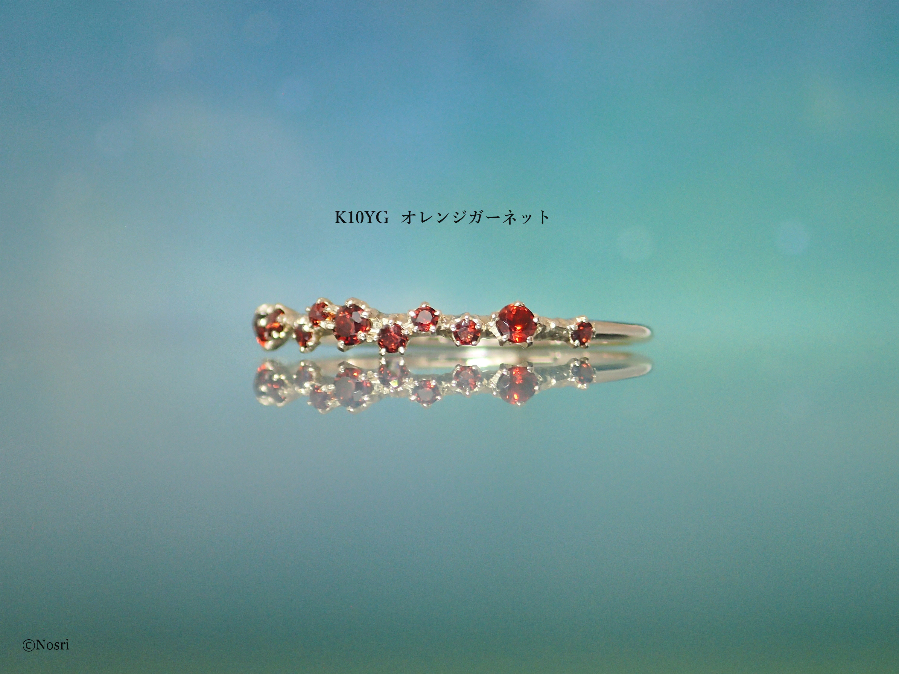 星屑の指輪 オレンジガーネット（エトワール リング）creema限定