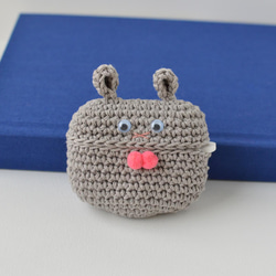 灰兔 AirPods Pro 保護套 | Amigurumi 帶矽膠保護套 第1張的照片