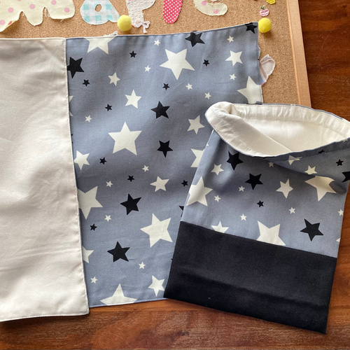 No.60 【宇宙柄】★入園 入学の5点セット★ 入園入学5点セット〈sun&moon ブラック〉入園グッズ 太陽 月