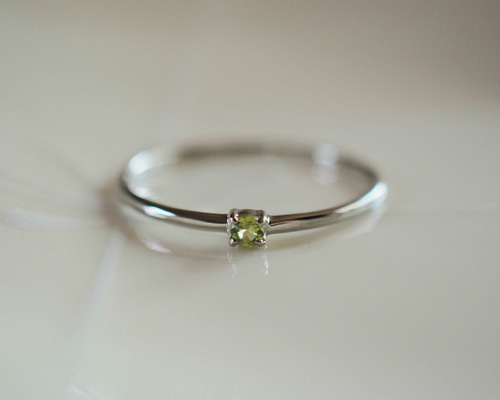 ゆん　天然石プラチナリング dd860945bbe361ee6d55244dea35fb