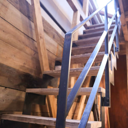 [Iron Stairs ＆ Iron Handrail]アイアン階段 日本製 アイアン手摺 スケルトン階段 -159- 3枚目の画像