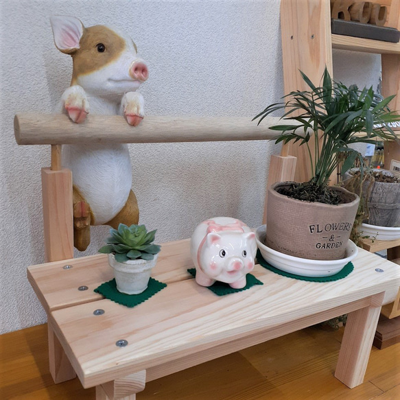 焼杉テーブル、ベンチ(ハンドメイド) ガーデン ベンチ 丸太の通販｜au