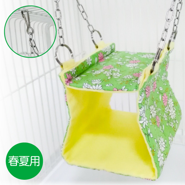 もか【タオル生地】バードテントM＊春花ピンク　グリーン もか様専用【タオル生地】バードテントM＊春花ピンク グリーン