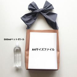 【sold out】《3way》ribbon tote bag （eco-leather écru） 11枚目の画像