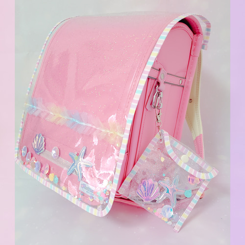 ラメ入り ユニコーン シェル 虹キラキラ レインボー milimili