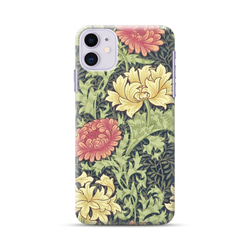 【モリス柄最多の品揃え　高精細画像使用】iPhoneケース　ウィリアム・モリス  chrysanthemum 5枚目の画像