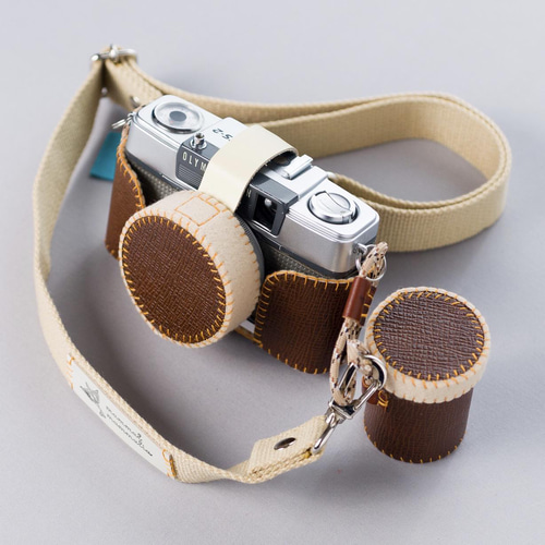 極美品Olympus 35 SP フィルムカメラ　レザーケース付 カメラケース『Black Leather（ブラックレザー）』（オリンパス