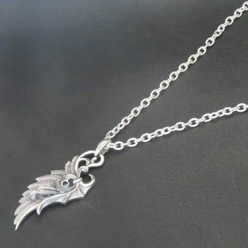 ドラゴンウィングネックレス シルバー925 【刻印無料】 龍 ドラゴン 翼