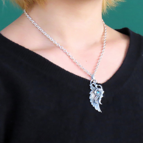 ドラゴンウィングネックレス シルバー925 【刻印無料】 龍 ドラゴン 翼