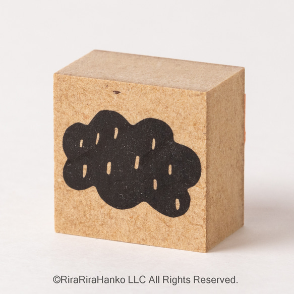 ［NEW］パターンはんこ【もくもく】＊30㎜×30㎜＊ラバースタンプ＊R523_o 6枚目の画像