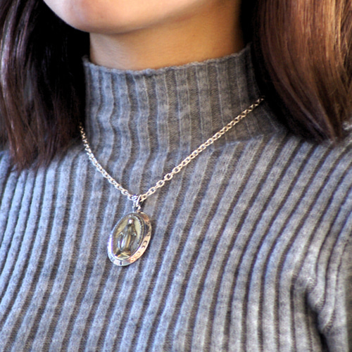 MOLOGO レトロイエスキリスト聖母マリアペンダントネックレス 男女兼用 ファッションステンレススチールジュエリー 楽天市場】聖母マリア ペンダントの通販