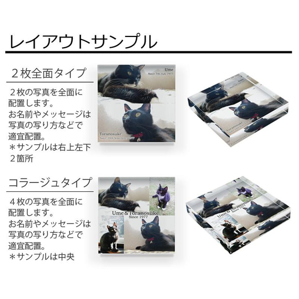 送料無料[匿名配送可]｜ オーダーメイド アクリルブロック-ペットの写真で作る オリジナル インテリア 猫 犬 8枚目の画像