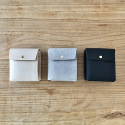 横向きの二つ折り財布(イタリアンレザー) 2枚目の画像