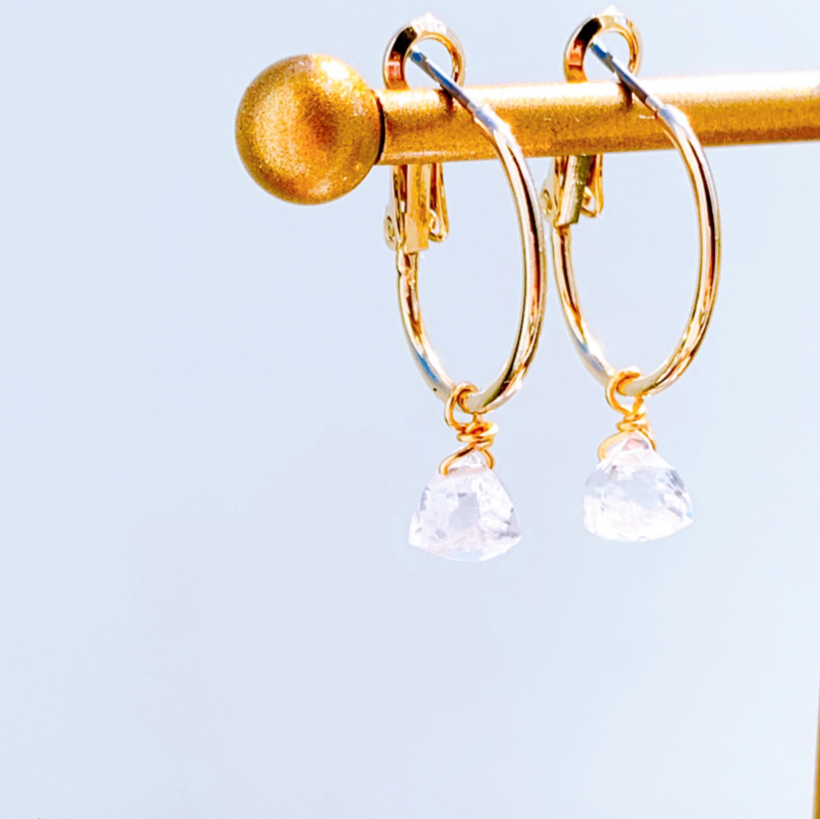 Tiffany 水晶フープイヤリング希少 Tiffany & Co. - Tiffany 水晶フープイヤリング希少の通販 by
