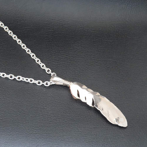 イーグルクローフェザーネックレス L シルバー925 【刻印無料