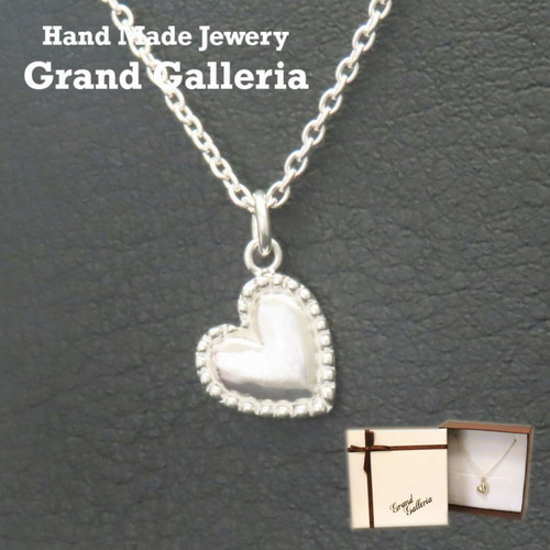 ペンダント　刻印　18金　0.28　ハート HEART PENDANT 片面刻印 SILVER925 #0134 ハートペンダント
