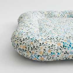 うさぎ用 ゴロンちょマット・グリーンフラワー(クッション、ベッド) 5枚目の画像