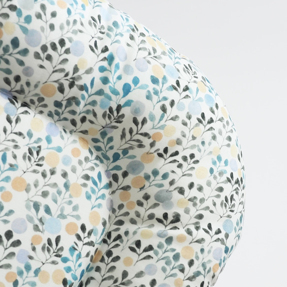 うさぎ用 ゴロンちょマット・グリーンフラワー(クッション、ベッド) 2枚目の画像