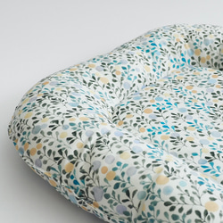 うさぎ用 ゴロンちょマット・グリーンフラワー(クッション、ベッド) 3枚目の画像