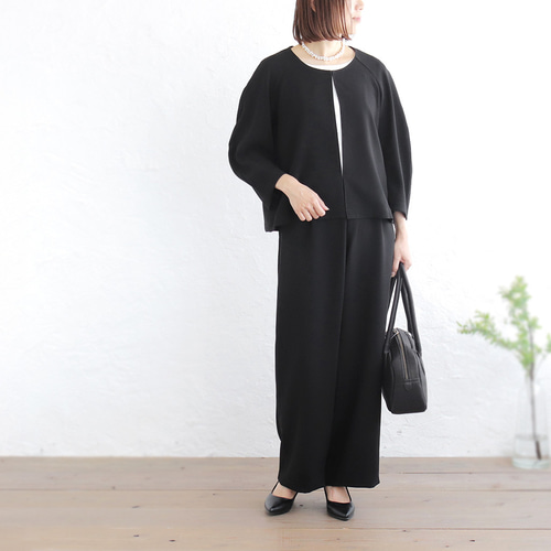 2026再販】丈上げ無料! 洗える とろみ素材×コクーン袖で体型カバー お