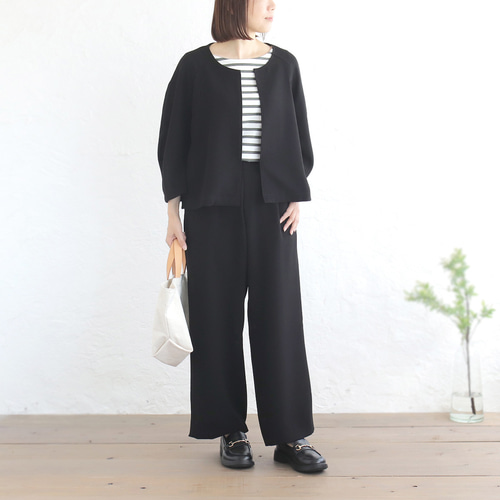 とろみ素材コクーン袖フォーマルセットアップ 卒園入学式・丈上げ無料