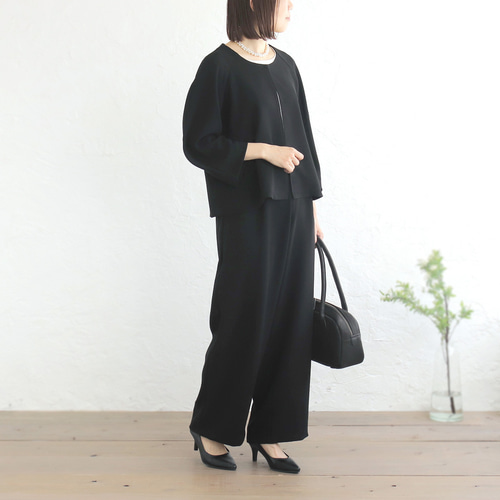 とろみ素材コクーン袖フォーマルセットアップ ✦ 卒園入学式・丈上げ