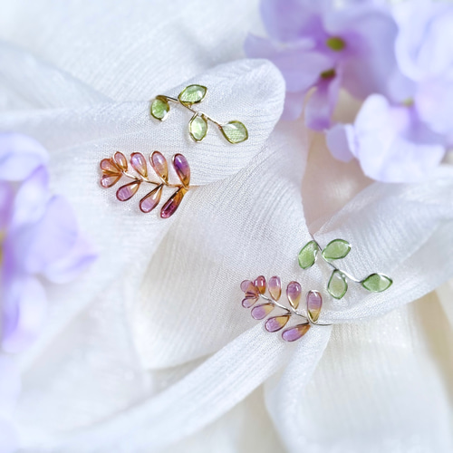 Twisted Flower2点セット- 選べる組み合わせ◎お花のワイヤーリング