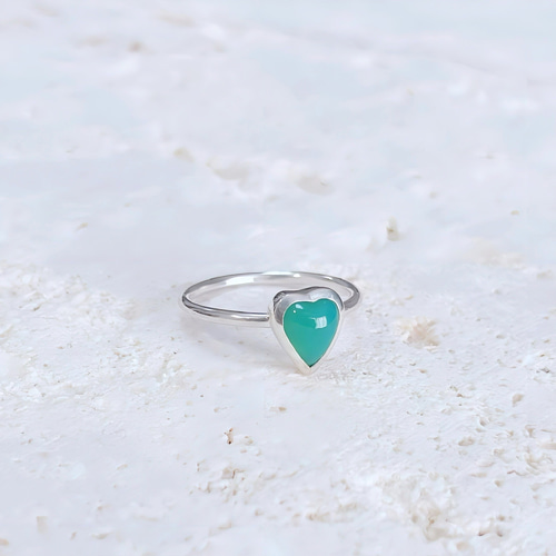 Onyx heart ring 指輪・リング Shenan 通販 11503763｜Creema(クリーマ)