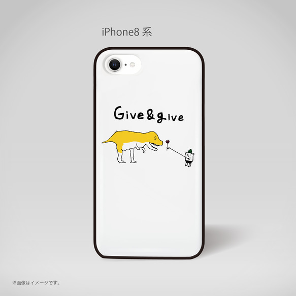 「Give＆give」 ICカード収納付きiPhoneケース 4枚目の画像