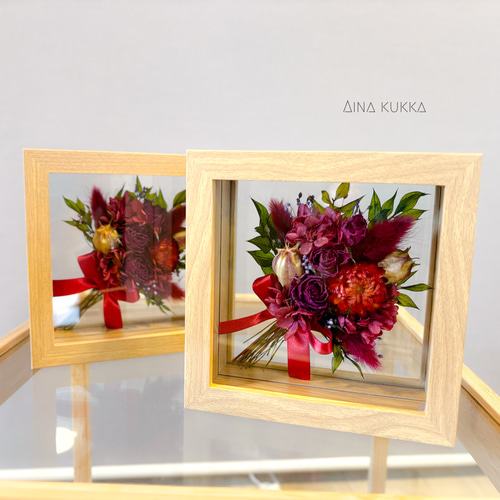 フラワーブーケ 造花】アスカ/ミックスフラワーブーケ ホワイトベージュ/A-34913-1D