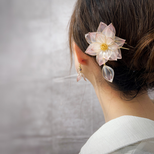 蓮 かんざし h4059 かんざし Cuore 通販 11505880｜Creema(クリーマ)