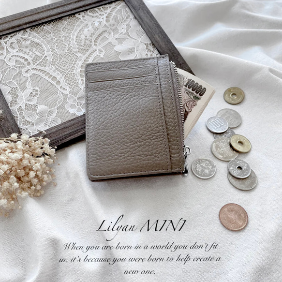 コインケース トープ レザー 牛革 本革 ミニジップ ミニ 財布 カードケース 小銭入れ お札入れ 多機能 2枚目の画像