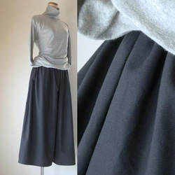 [シームポケット]＊出番多し! デイリーエース＊チノクロスのガウチョパンツ[11色展開]オリーブ/チャコールグレー/～ 7枚目の画像