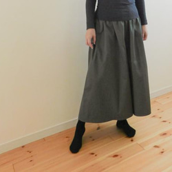 [シームポケット]＊出番多し! デイリーエース＊チノクロスのガウチョパンツ[11色展開]オリーブ/チャコールグレー/～ 2枚目の画像