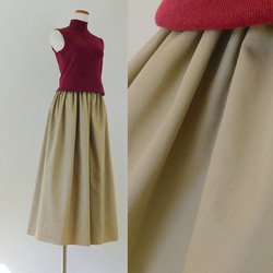 [シームポケット]＊出番多し! デイリーエース＊チノクロスのガウチョパンツ[11色展開]オリーブ/チャコールグレー/～ 16枚目の画像