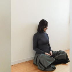 [シームポケット]＊出番多し! デイリーエース＊チノクロスのガウチョパンツ[11色展開]オリーブ/チャコールグレー/～ 5枚目の画像