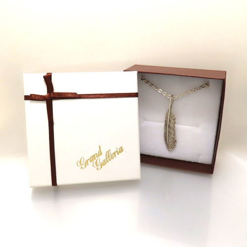 フェザーネックレス シルバー925 【刻印無料】 フェザー 羽 羽根