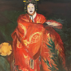 能楽の油彩画 1991年作 5d087381e71416b1ab53d43c6a561f