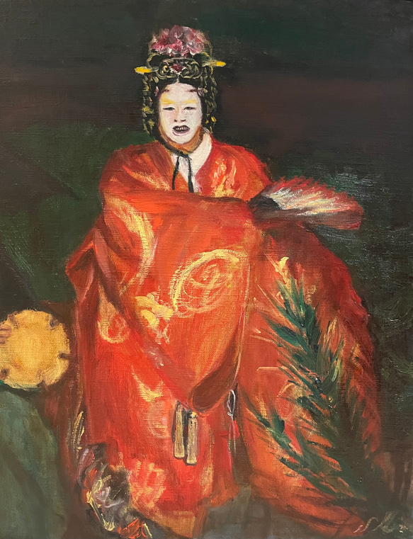 油彩画 洋画 (油絵額縁付きで納品対応可) SM ～ M10号 「黄金