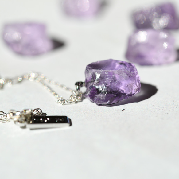 粉紅紫水晶礦物寶石項鍊 [可用石頭/可用金屬配件] 手工天然石材配件 第1張的照片