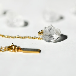 石英（水晶）礦物寶石項鍊 [可用石頭/可用金屬配件] 手工天然石材配件 第1張的照片