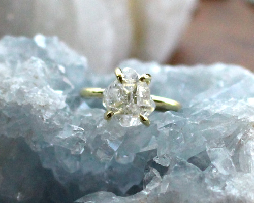 M 4月誕生石 自己実現【一点物】ハーキマーダイヤモンドクォーツ原石