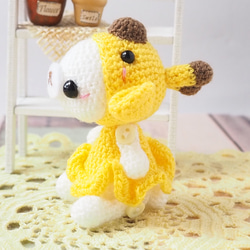 【訂做】長頸鹿Kigurumi坐Amigurumi吊飾【內藏19種動物】 第2張的照片