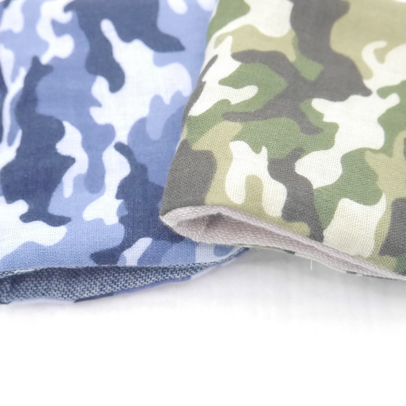 ふわもこハンカチ｜カモフラージュ迷彩-Camouflage Pattern-｜S・10×20cm｜ガーゼハンカチ 3枚目の画像