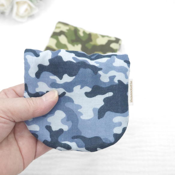 ふわもこハンカチ｜カモフラージュ迷彩-Camouflage Pattern-｜S・10×20cm｜ガーゼハンカチ 4枚目の画像